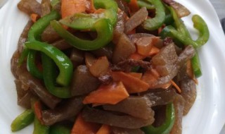 魔芋炒青椒 魔芋炒青椒豆腐