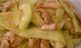 黄瓜炒肉片 黄瓜炒肉片的家常做法