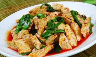 虾酱炒豆腐（虾酱炒豆腐皮的做法）
