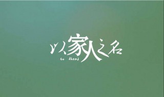 以家人之名里的官配介绍（以家人之名官配图）