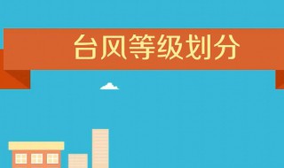 台风的等级怎么分类（台风的等级怎么划分）