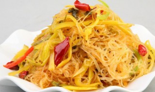 酸菜炒粉丝的做法（酸菜炒粉丝的做法家常川菜）
