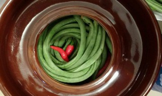 豆角酸的腌制方法 豆角酸的腌制方法视频
