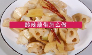 酸辣莲藕的做法 酸辣莲藕的做法视频教程