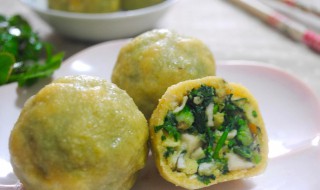 皮薄馅大荠菜团子（薄皮大馅菜团子怎么做）