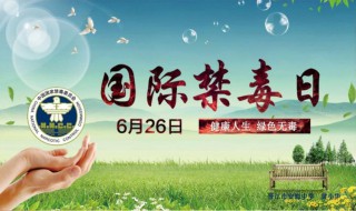 国际禁毒宣传标语（国际禁毒宣传标语图片）