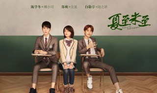 夏至未至的男主角 夏至未至的男主角叫什么名字