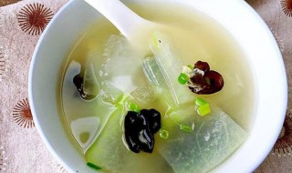 冬瓜木耳汤的做法 冬瓜木耳汤的做法视频