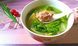排骨小白菜汤的做法 排骨小白菜汤的做法大全