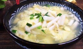 白玉菇鸡蛋汤的做法（白玉菇鸡蛋汤的做法窍门）