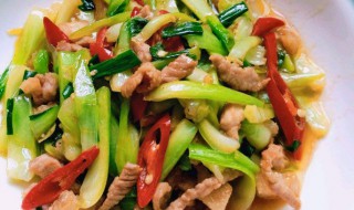 水萝卜毛白菜炒肉的做法（水煮萝卜白菜）