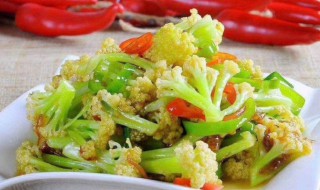 素炒花菜的做法 素炒花菜怎么做好吃法