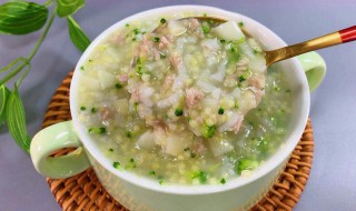 青菜肉末粥 青菜肉末粥的营养价值