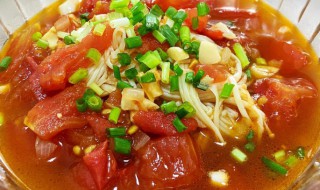 酸汤金针菇（酸汤金针菇豆腐汤的做法）