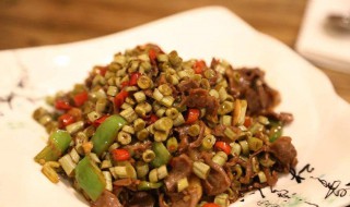 酸豆角炒腊肉 酸豆角炒腊肉的做法