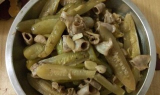 酸黄瓜炒肉 酸黄瓜炒肉丝
