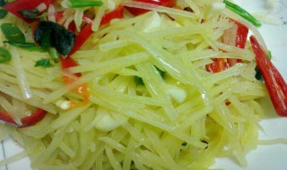 酸辣凉拌土豆丝（酸辣凉拌土豆丝的做法 最正宗的做法）