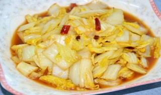 酸辣炒白菜（酸辣炒白菜图片）