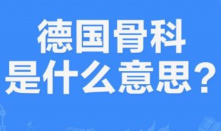 德国骨科是什么意思梗（德国骨科是什么意思梗片寄凉太）