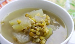 冬瓜绿豆汤的做法 冬瓜绿豆汤的做法窍门