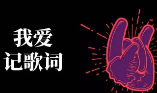 我爱记歌词第一季 我爱记歌词第一季全部
