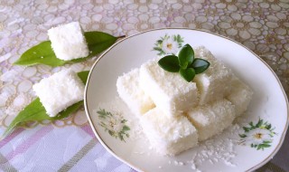 雪花椰奶冻的做法 椰奶雪花糕的做法大全