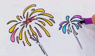 烟花简笔画（烟花简笔画图片）
