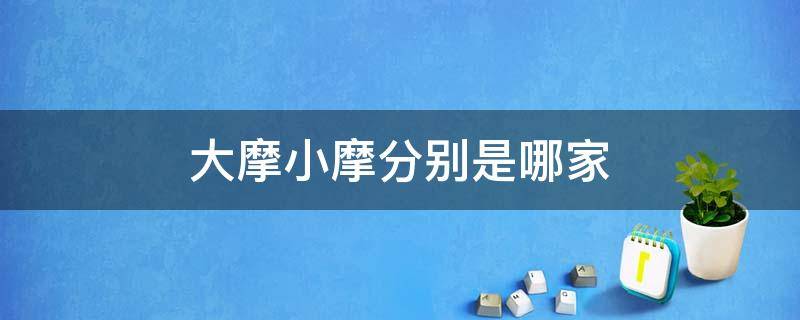 大摩小摩分别是哪家（大摩小摩是一家吗）