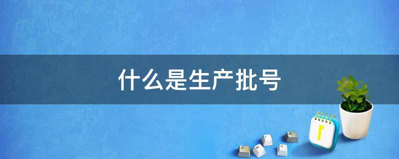 什么是生产批号 药批号怎么查日期